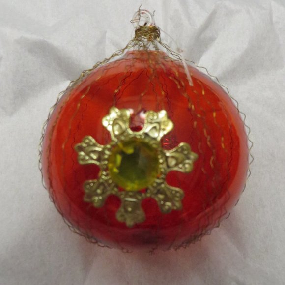 BEAUTIFUL Blown Glass Red Ornaments - Germany - Picture 5 of 9
